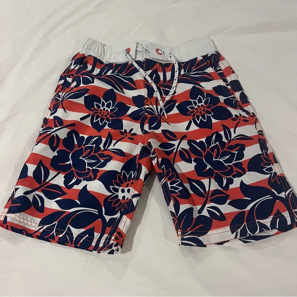 Mini Boden Swim Trunks Size 6-7 Years